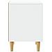 Comodino Bianco 43 x 34,5 x 50 cm Legno ingegnerizzato - Foto miniatura 4