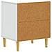 Comodino Bianco 43 x 34,5 x 50 cm Legno ingegnerizzato - Foto miniatura 5