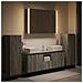 Set di mobili per il bagno 6 pcs Sonoma grigio - Foto miniatura 2