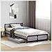 Struttura letto con testata con ruota Sonoma grigio 80 x 200 cm - Foto miniatura 2