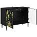 Mobile TV RHENEN 69 x 33 x 50,5 cm Rovere Nero - Foto miniatura 3