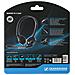 Cuffie con Microfono PC3 Chat per PC Connessione Cavo Nera 2 m - Foto miniatura 5
