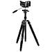 Treppiede e Monopiede con Testa a Sfera Altezza Max 188 cm Nero 56284-EU - Foto miniatura 5