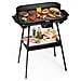 112247 BBQ griglia Barbecue elettrica con gambe e ripiani 47 x 28 cm potenza 2000 Watt - Foto miniatura 2