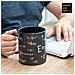 BAKAJI 2831370 Tazza Caffe Latte Te in Ceramica, Colore Nero, 850 Ml, Unica - Foto miniatura 1