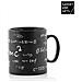 BAKAJI 2831370 Tazza Caffe Latte Te in Ceramica, Colore Nero, 850 Ml, Unica - Foto miniatura 2