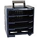 137959 Scatola Portatile HandyBoxxser 5x5 Vuoto, Grigio / Blu - Foto miniatura 1