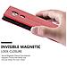 Custodia Compatibile Con Huawei Mate 8 In Rosso Mela - Coperchio Protettiva Con Chiusura Magnetica, Funzione Stand E Tasca Per Le Carte - Foto miniatura 7