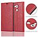 Custodia Compatibile Con Huawei Mate 8 In Rosso Mela - Coperchio Protettiva Con Chiusura Magnetica, Funzione Stand E Tasca Per Le Carte - Foto miniatura 9