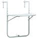 Tavolo Da Balcone Pensile Bianco 60x64x83,5cm Plastica Rattan - Foto miniatura 1