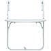 Tavolo Da Balcone Pensile Bianco 60x64x83,5cm Plastica Rattan - Foto miniatura 2