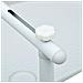 Tavolo Da Balcone Pensile Bianco 60x64x83,5cm Plastica Rattan - Foto miniatura 7