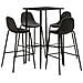 Set Da Bar 5 Pz In Tessuto Grigio Scuro - Foto miniatura 1