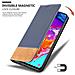 Custodia Compatibile Con Samsung Galaxy A70 In Blu Scuro Marrone - Coperchio Protettiva Con Chiusura Magnetica, Funzione Stand E Tasca Per Le Carte - Foto miniatura 6