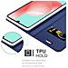 Custodia Compatibile Con Samsung Galaxy A41 In Classy Blu Scuro - Coperchio Protettiva Con Chiusura Magnetica, Funzione Stand E Tasca Per Le Carte - Foto miniatura 5
