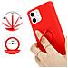 Cadorabo Custodia Compatibile Con Apple Iphone 11 In Liquid Rosso - Coperchio Protettivo In Silicone Tpu Flessibile Con Anello - Foto miniatura 6