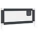 Sponda Letto Sicurezza Bambini Grigio Scuro 180x25 cm Tessuto - Foto miniatura 3