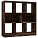 Libreria Rovere Fumo 97,5x29,5x100 Cm In Legno Multistrato - Foto miniatura 2