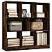 Libreria Rovere Fumo 97,5x29,5x100 Cm In Legno Multistrato - Foto miniatura 3