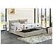 Letto Matrimoniale Cristyn, Letto Contenitore Con Rivestimento In Tessuto, 100% Made In Italy, Apertura Frontale, Con Materasso Cm 160x200 Incluso, Beige - Foto miniatura 3
