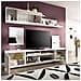 Parete Attrezzata Gruf, Set Da Soggiorno Porta Tv, Mobile Salotto Multiuso, 200x41h180 Cm, Rovere E Bianco - Foto miniatura 4