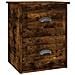 Comodino A Parete Rovere Fumo 41,5x36x53 Cm - Foto miniatura 2