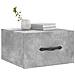 Comodini A Muro 2 Pz Grigio Cemento 35x35x20 Cm - Foto miniatura 3