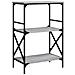 Libreria 3 Ripiani Grigio Sonoma 59x35x90,5cm Legno Multistrato - Foto miniatura 2