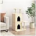 Albero Per Gatti Con Tiragraffi In Sisal Crema 97 Cm - Foto miniatura 2