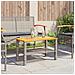Tavolo Da Giardino Grigio 70x38x42 Cm Polyrattan E Legno Acacia - Foto miniatura 3
