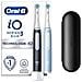 Spazzolino Oral-b Io Series 3n A Due Pezzi Nero Opaco + Blu Ghiaccio - Foto miniatura 2
