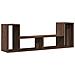 Mobili Tv 2 Pz Rovere Marrone 75x30x50 Cm In Legno Multistrato - Foto miniatura 2
