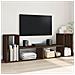 Mobili Tv 2 Pz Rovere Marrone 75x30x50 Cm In Legno Multistrato - Foto miniatura 1