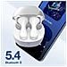 Auricolari In-ear Wireless Impermeabili Ipx4 Con Custodia Di Ricarica, Bianco - Foto miniatura 5