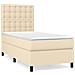 Giroletto A Molle Con Materasso Crema 80x200 Cm Intessuto - Foto miniatura 1