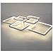 Plafoniera Led 70 Watt Luce Naturale Lampadario 6 Quadrati Quadrato Moderno - Foto miniatura 2