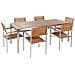 Set Da Giardino 6 Posti Legno Chiaro Di Teak Viareggio Ii - Foto miniatura 2