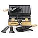 Griglia Per Raclette Per 8 Persone, 1200w - Rac.wood-8 - Foto miniatura 2