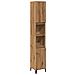 Armadietto Bagno Rovere 30x30x190 Cm Legno Multistrato - Foto miniatura 2