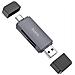 Multiporta Lettore Schede Sd E Microsd Hb45 Otg Con Connettore Usb - Usb-c 3.0 Grey Otg Smart - Foto miniatura 1