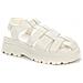 White Casual Open Sandals Sandali Sintetico E Tessile Scarpe Donna Bianco Eu 39, 937018/02-02 - Foto miniatura 1