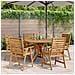 Set da Pranzo per Giardino 6 pz in Legno Massello di Acacia - Foto miniatura 9