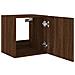 Mobili TV a Parete con Luci LED 2pz Rovere Marrone 40,5x35x40cm - Foto miniatura 5