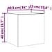 Mobili TV a Parete con Luci LED 2pz Rovere Marrone 40,5x35x40cm - Foto miniatura 7