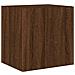 Mobili TV a Parete con Luci LED 2pz Rovere Marrone 40,5x35x40cm - Foto miniatura 8