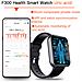 Smartwatch: Misura La Frequenza Cardiaca, La Pressione Sanguigna, L'ossigeno Nel Sangue E I Passi Black And Grey Strap - Foto miniatura 2