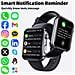 Smartwatch: Misura La Frequenza Cardiaca, La Pressione Sanguigna, L'ossigeno Nel Sangue E I Passi Black And Grey Strap - Foto miniatura 4