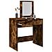 Toeletta Con Specchio Rovere Fumo 73x46,5x120 Cm - Foto miniatura 1