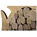 Decorazione In Metallo E Legno Pesce - Marrone - Legno - 42,5x2x28,5 Cm - Foto miniatura 3