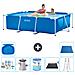 Piscina Fuori Terra - Rettangolo - 220x150x60 Cm - Blu - Include Accessori Coordinati A34 - Foto miniatura 1